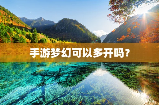 手游梦幻可以多开吗？
