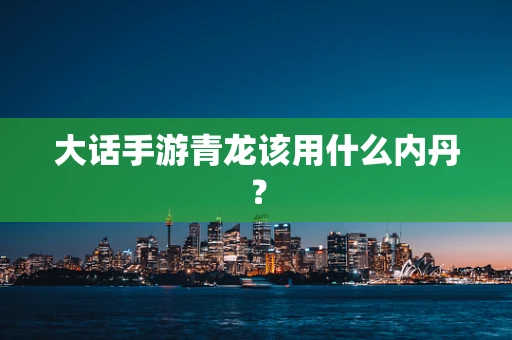 大话手游青龙该用什么内丹？