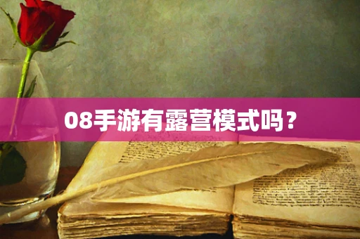 08手游有露营模式吗？