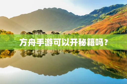 方舟手游可以开秘籍吗？