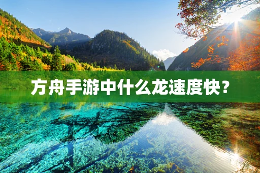方舟手游中什么龙速度快？