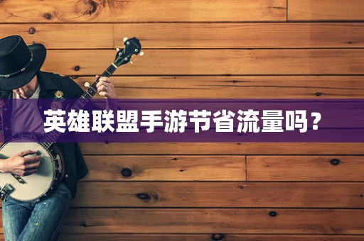 英雄联盟手游节省流量吗？