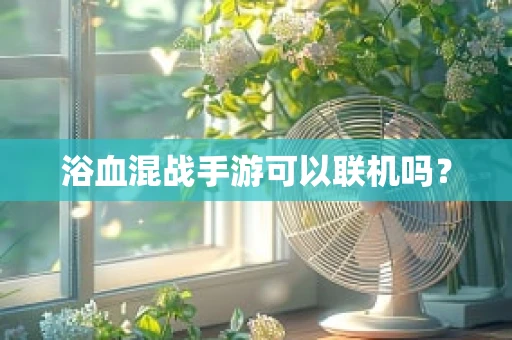 浴血混战手游可以联机吗？