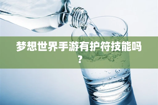 梦想世界手游有护符技能吗？