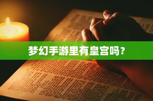 梦幻手游里有皇宫吗？