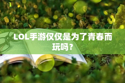LOL手游仅仅是为了青春而玩吗？