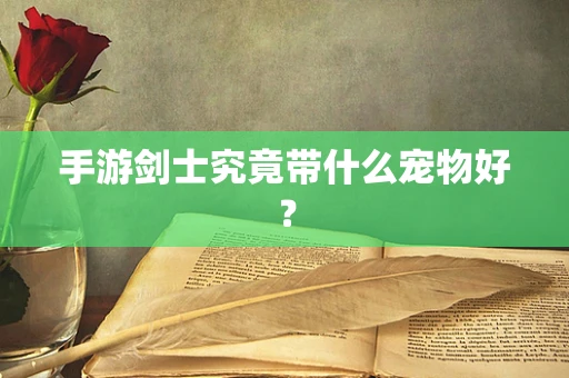 手游剑士究竟带什么宠物好？