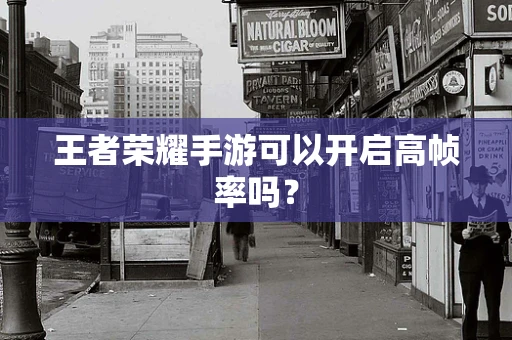 王者荣耀手游可以开启高帧率吗？