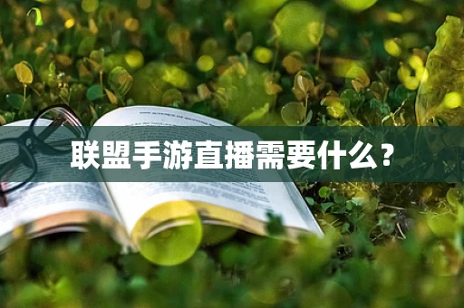 联盟手游直播需要什么？