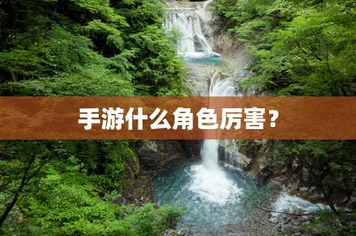 手游什么角色厉害？