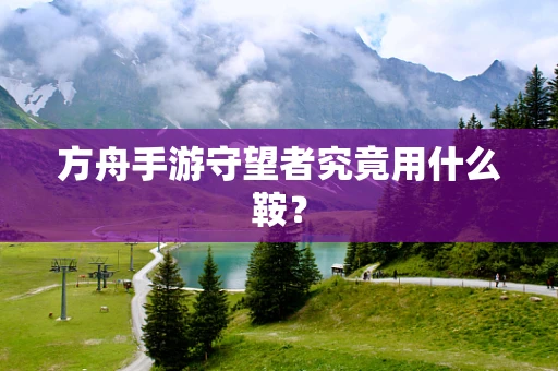 方舟手游守望者究竟用什么鞍？