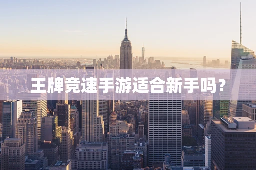 王牌竞速手游适合新手吗？