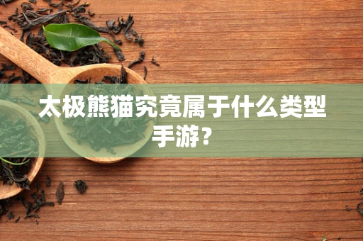 太极熊猫究竟属于什么类型手游？