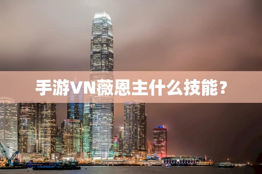 手游VN薇恩主什么技能？