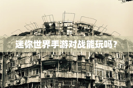 迷你世界手游对战能玩吗？