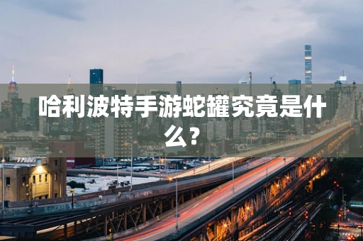 哈利波特手游蛇罐究竟是什么？