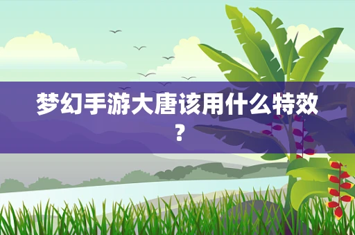 梦幻手游大唐该用什么特效？